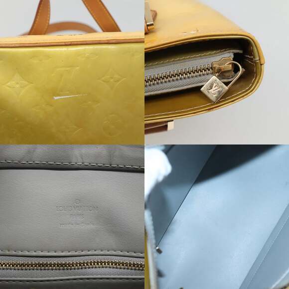 LOUIS VUITTON Monogram Vernis Houston Hand Bag Gris M91053 - Picture 11 of 13